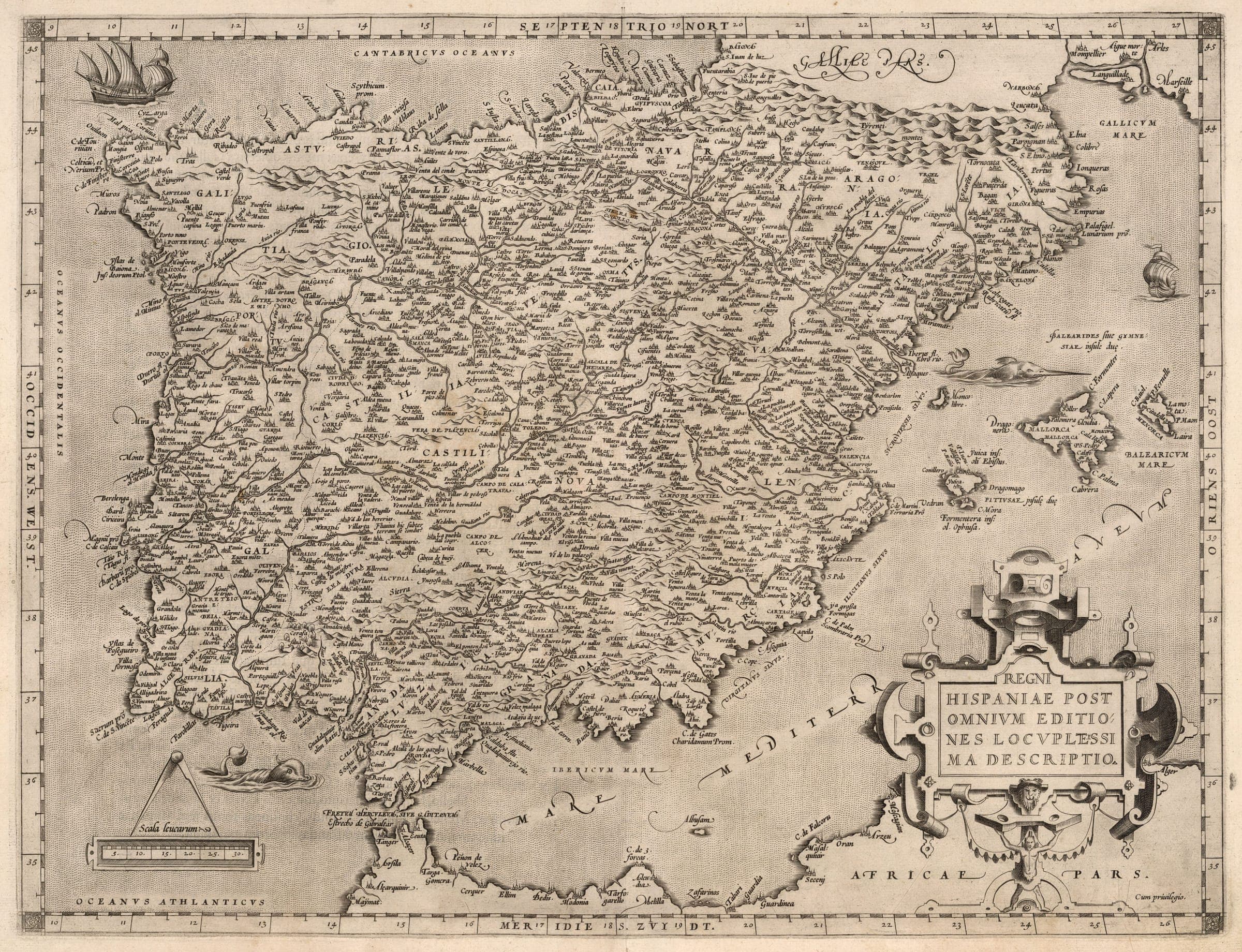 Regni Hispaniae post omnium editiones locupletissima descriptio (1570)