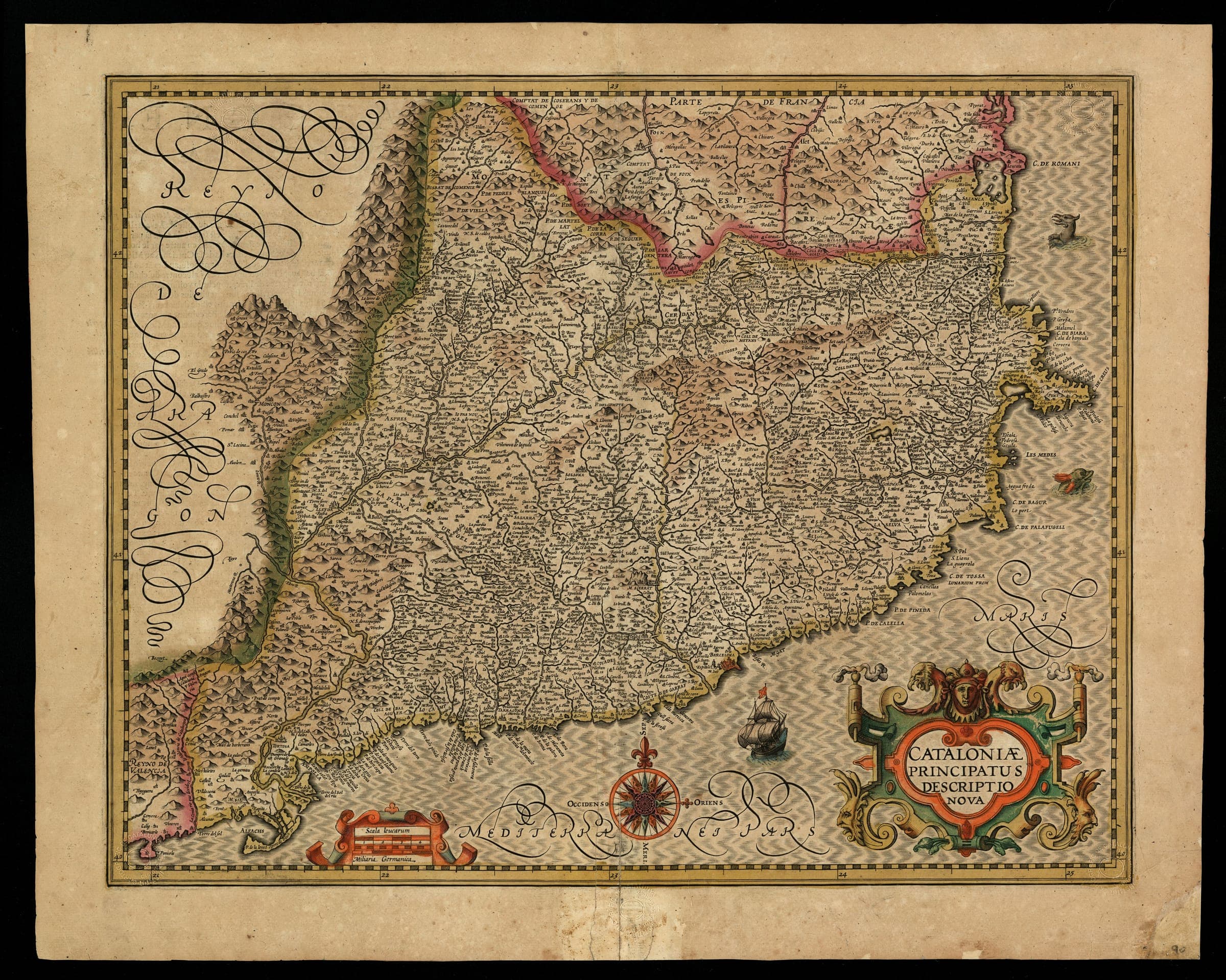 Cataloniae Principatus descriptio nova