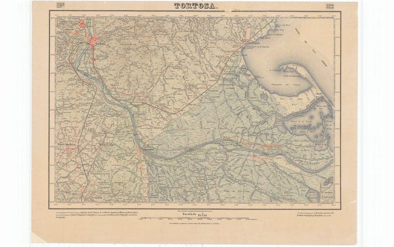 Tortosa 522 — Mapa Topográfico Nacional 1:50.000 (1919)