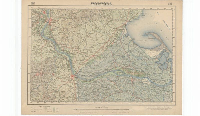 Tortosa 522 — Mapa Topográfico Nacional 1:50.000 (1956)