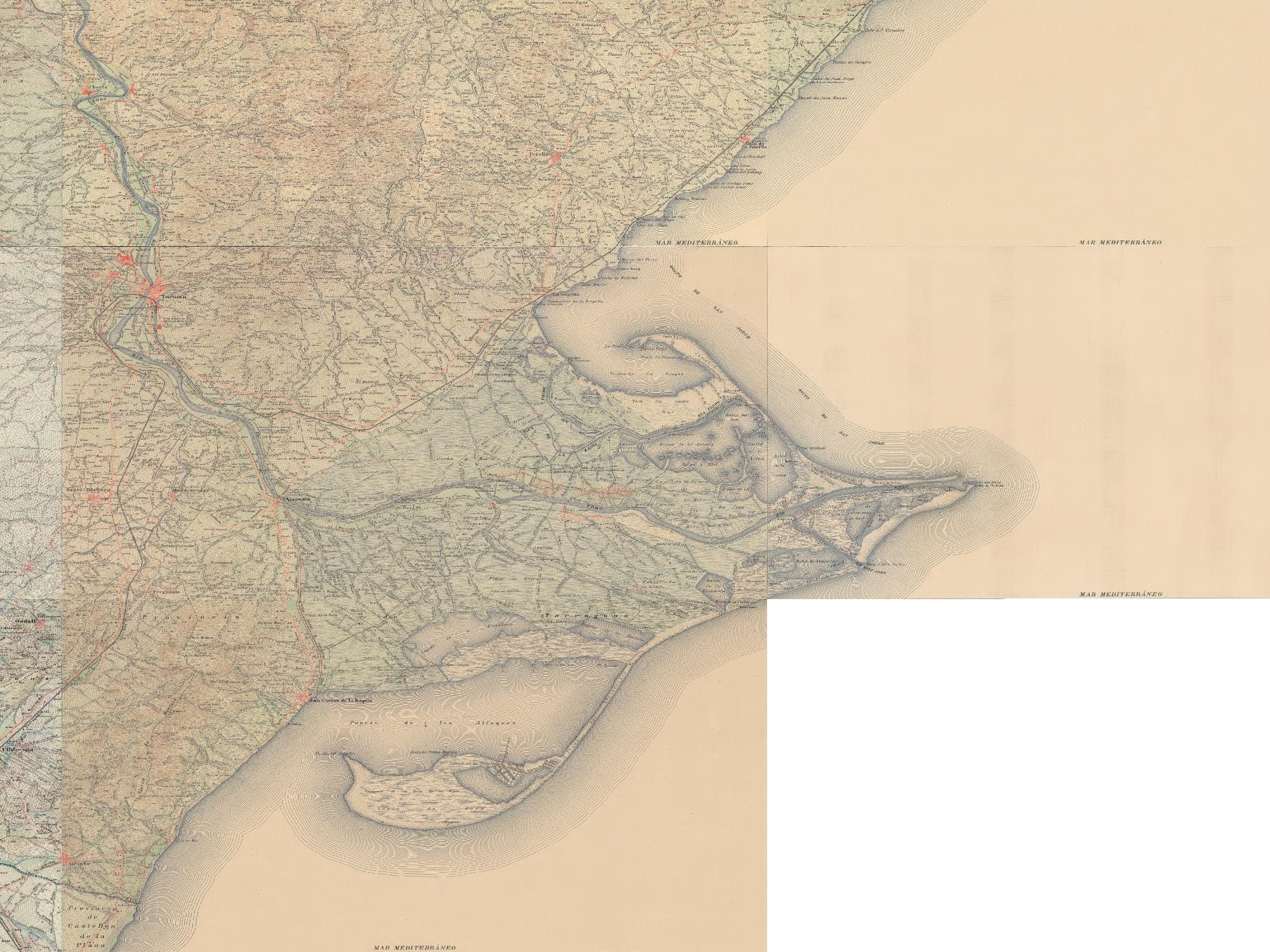 Delta de l'Ebre — Primera Edició del MTN50 (c. 1920–1940)
