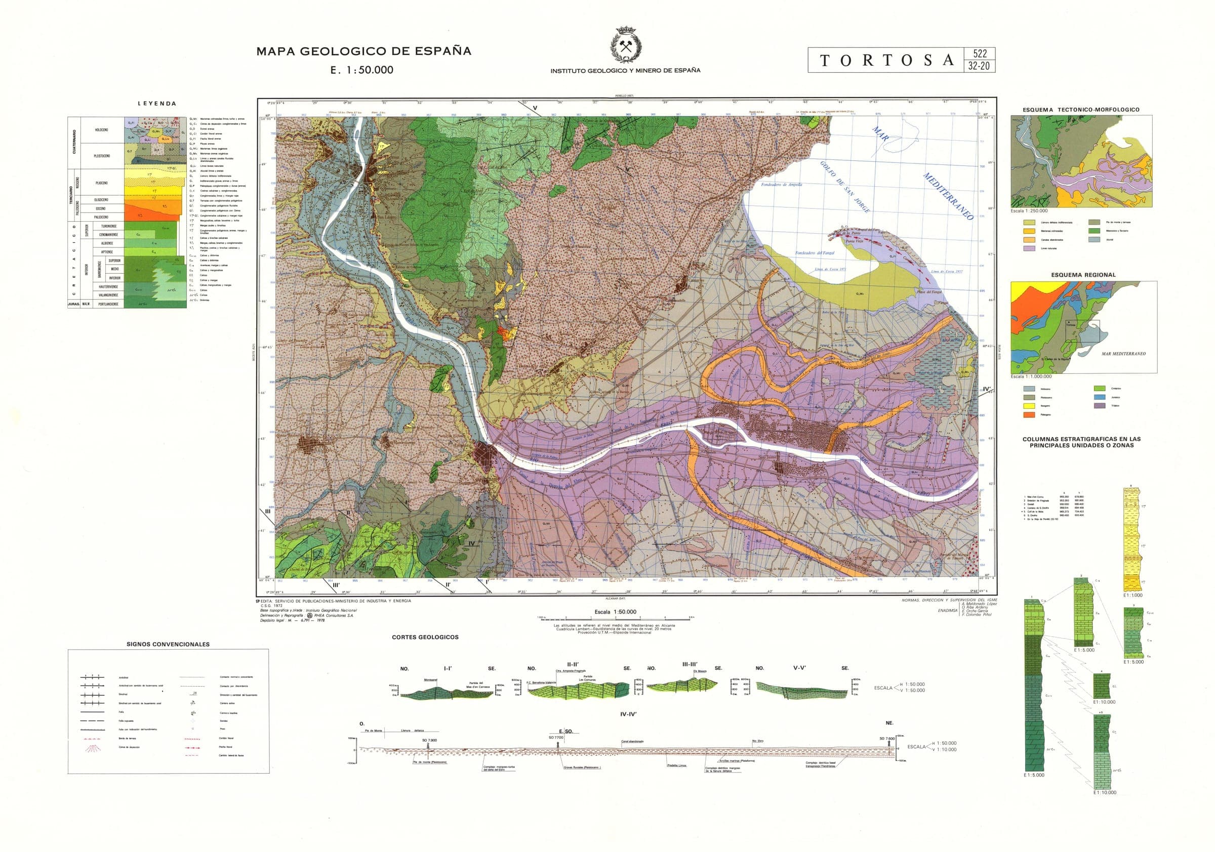 Mapa Geològic MAGNA 50 — Full 522 (Tortosa)