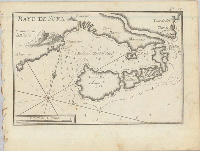 Plano del puerto de Alfaques (Joseph Roux, 1764)