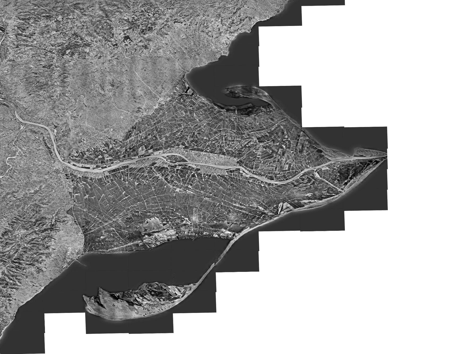 Delta de l'Ebre — Ortofoto del Vol Americà (1956)