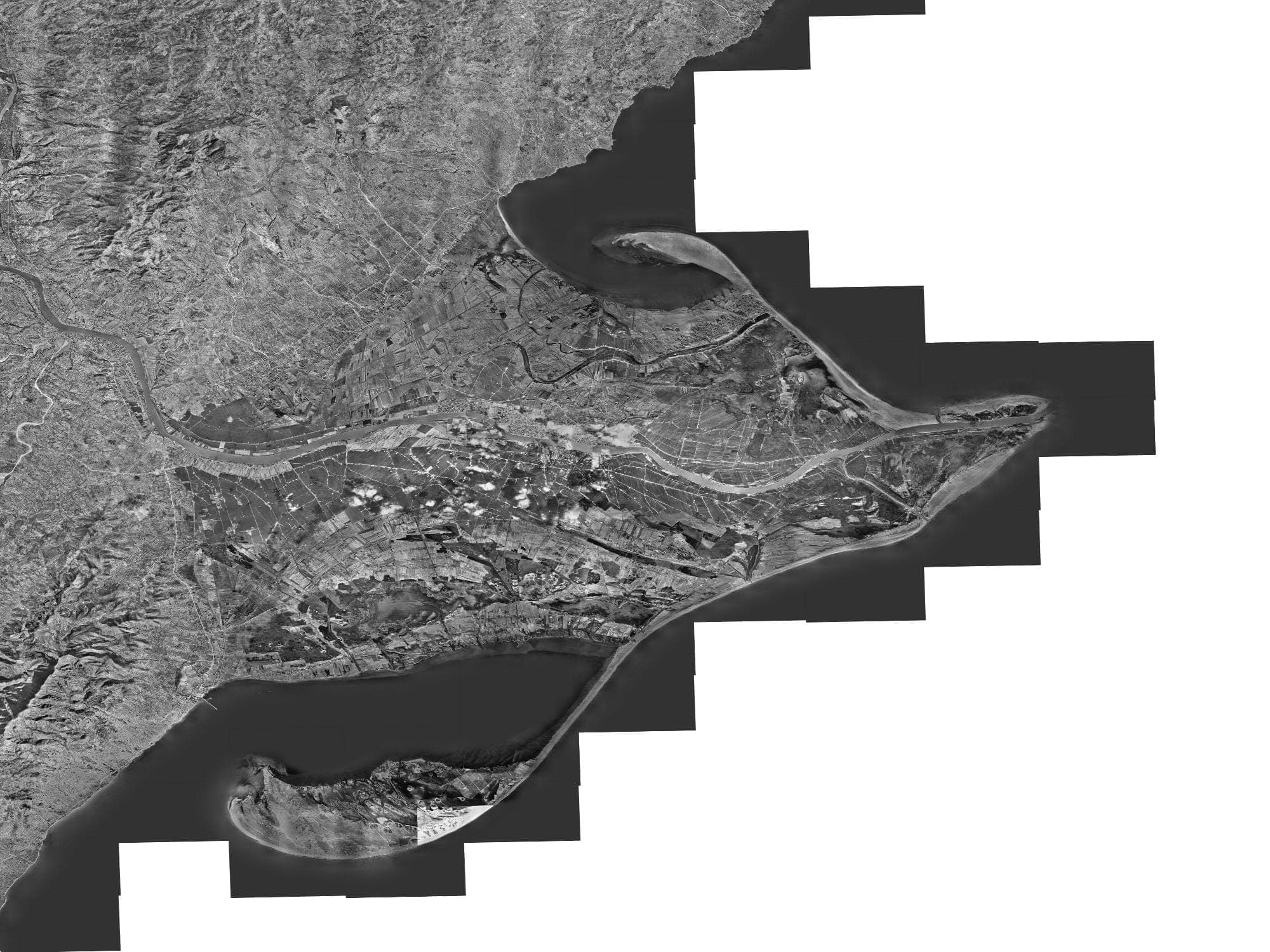 Delta de l'Ebre — Ortofoto del Vol de 1945