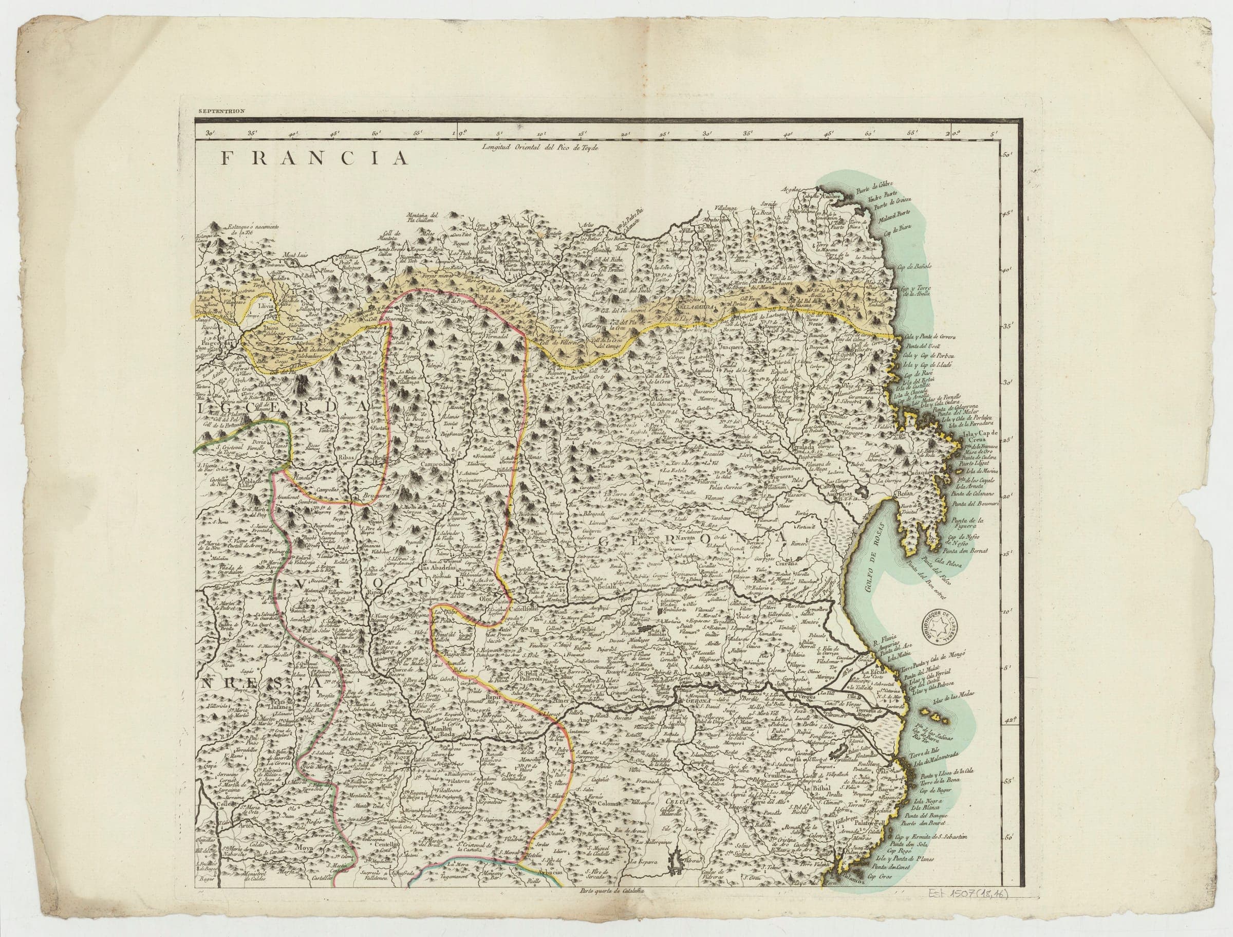 Mapa del Principado de Cataluña (Tomás López, 1776) — Fulla f7
