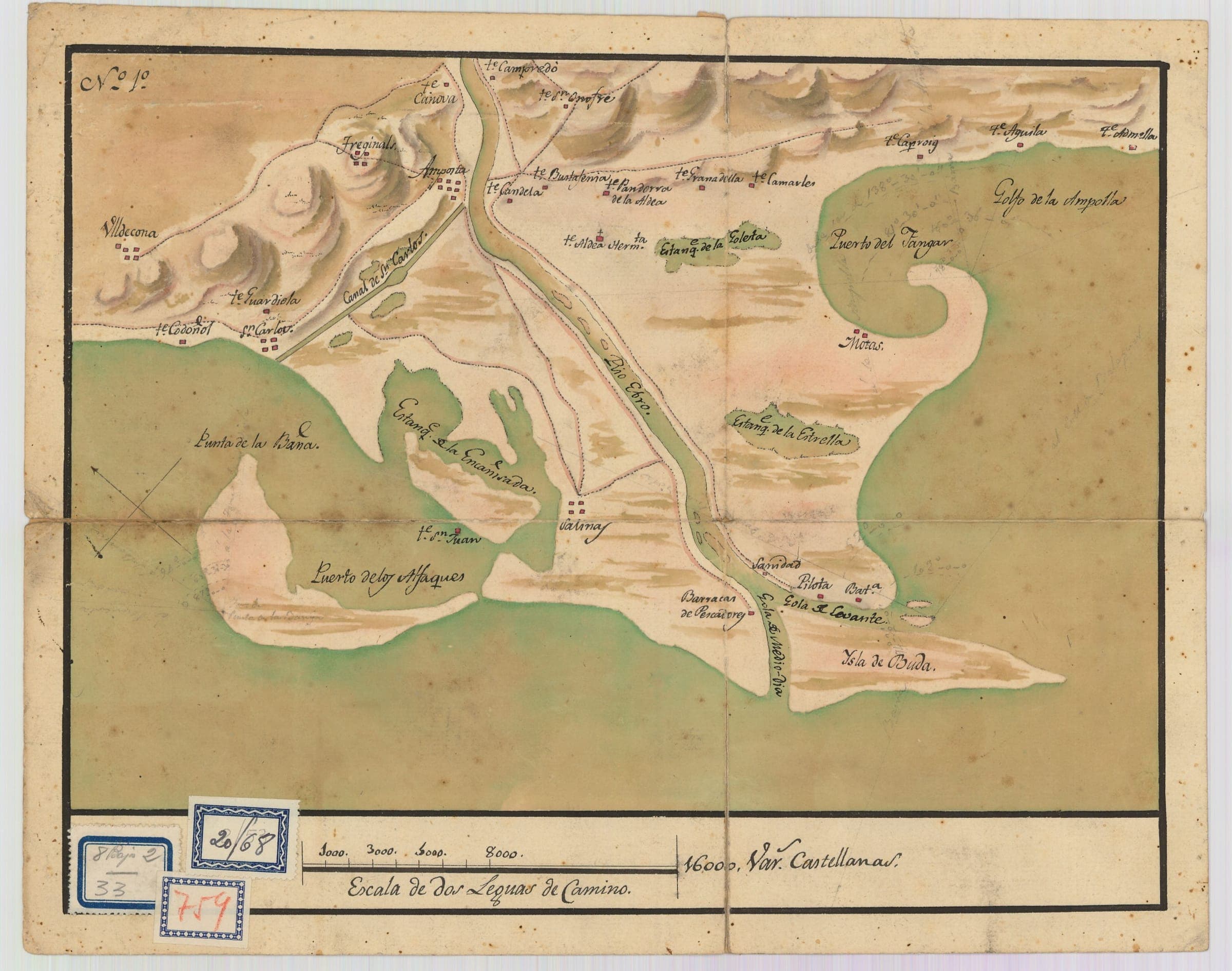 Los Alfaques de Tortosa [Delta del Ebro] (c. 1720)
